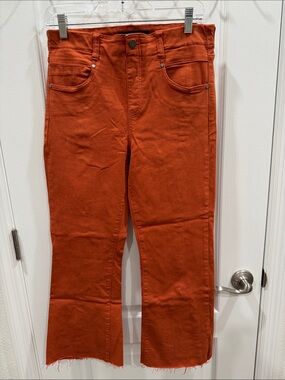 Liverpool Wide-Leg High-Rise Jeans in Rust